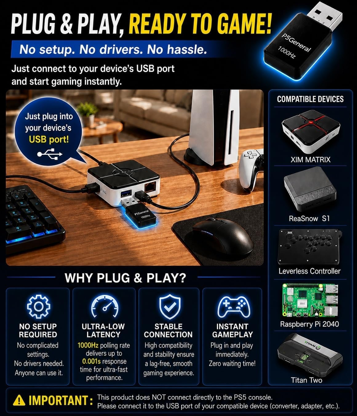 USB Adaptor Gaming Converter PS5 - Image 3
